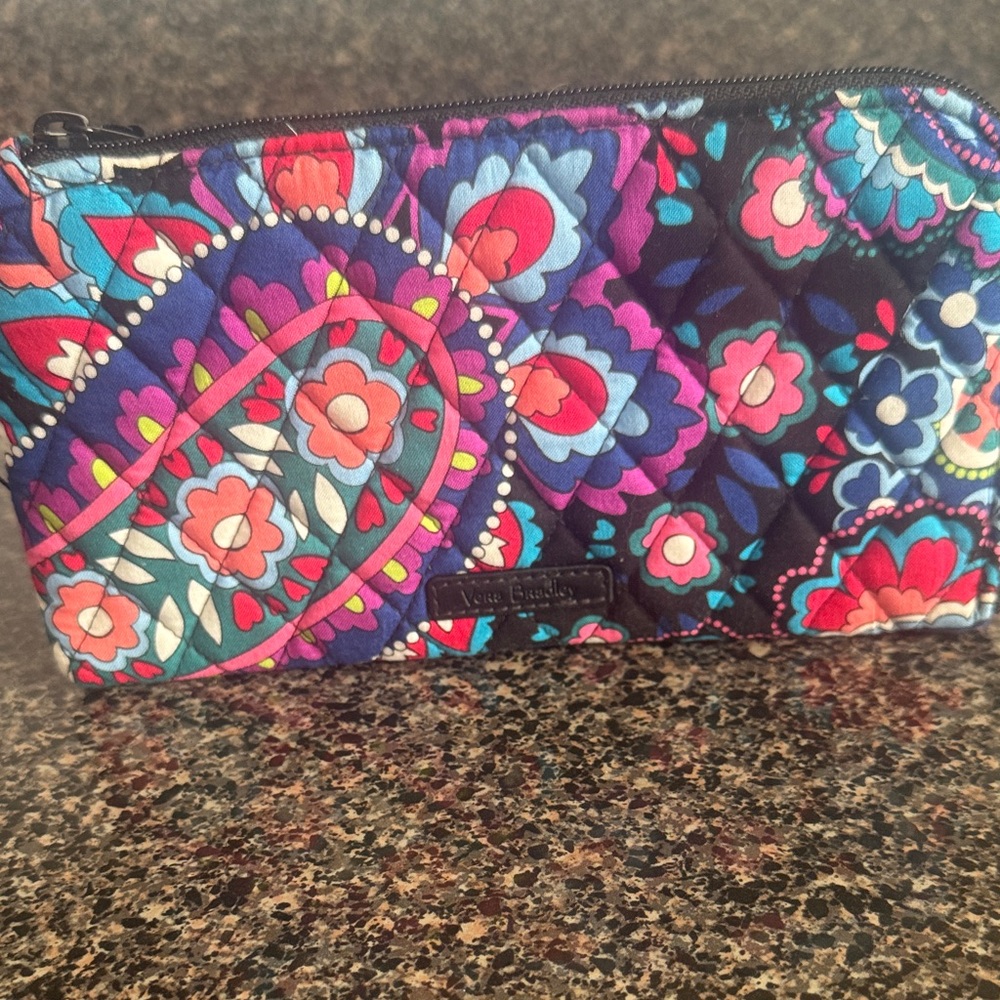 Vera Bradley Multicolor Floral Quilted Pouch wristlet